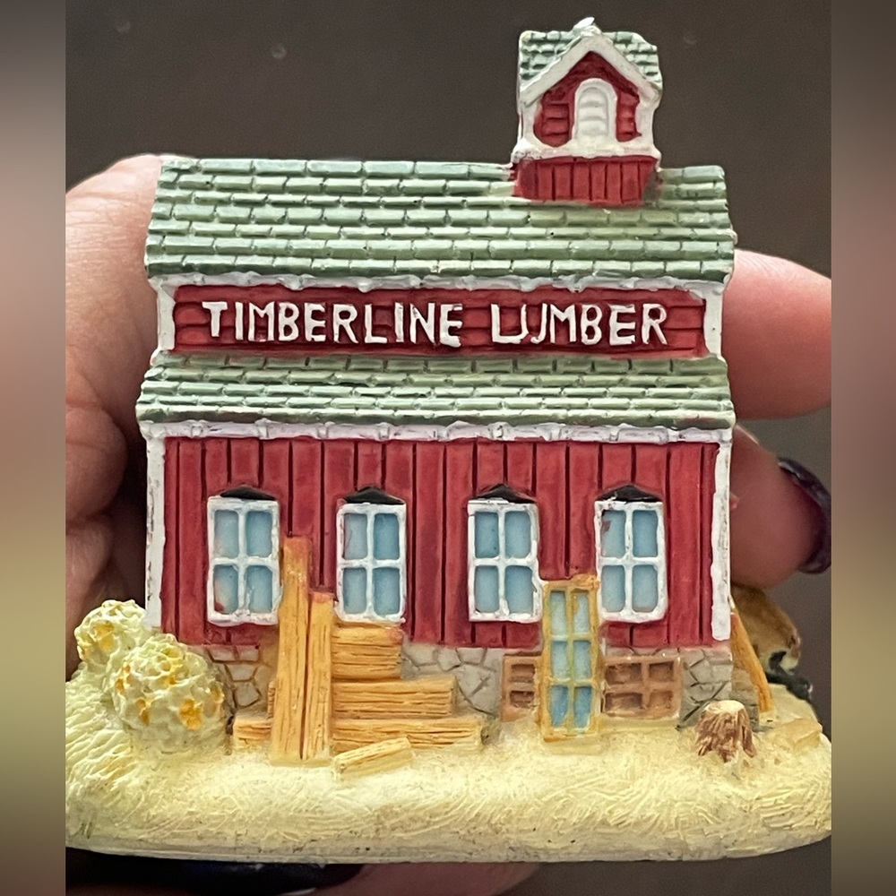 Vintage 1990’s Liberty Falls Village “Timberline Lumber” figurine